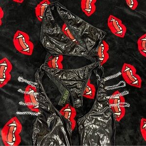 Club Exx x Dolls Kill - ONYX PRISM MOONWALK CUT-OUT CATSUIT